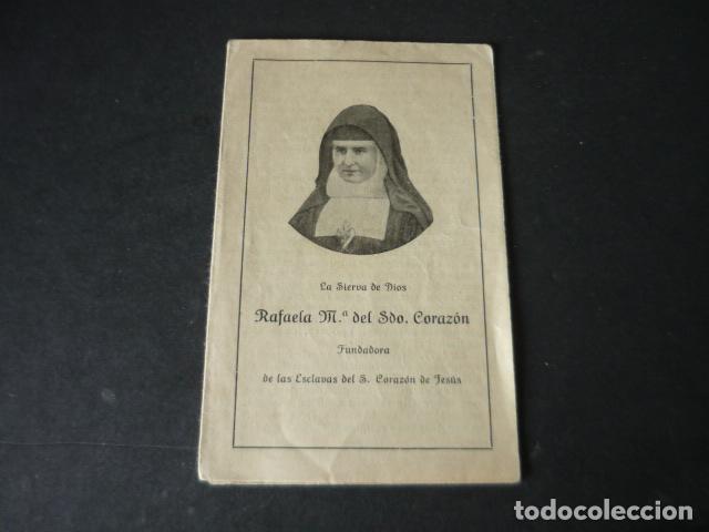 Postcards: SIERVA DE DIOS RAFAELA MAR&Iacute;A DEL SAGRADO CORAZON ANTIGUA ESTAMPA