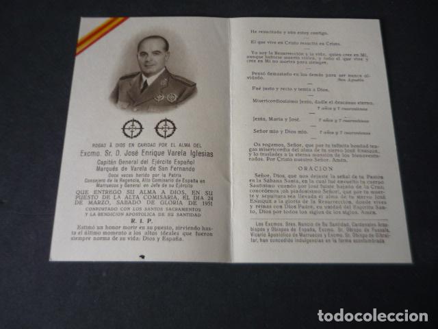 Postkarten: GENERAL VARELA RECORDATORIO DEFUNCI&Oacute;N 1951