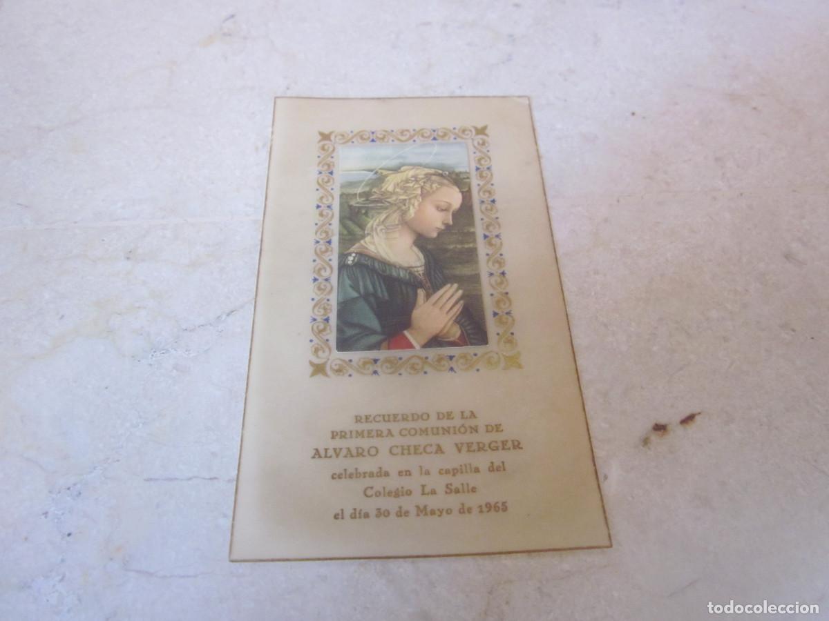 Postales: RECORDATORIO PRIMERA COMUNION CAPILLA COLEGIO LA SALLE PALMA DE MALLORCA 1965