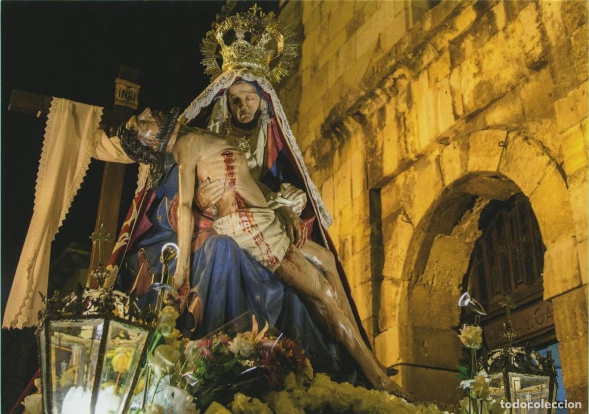 Postales: Col. Le&oacute;n Ciudad de Semana Santa. Viernes de Dolores. Virgen del Mercado (La Antigua del Camino). Pa