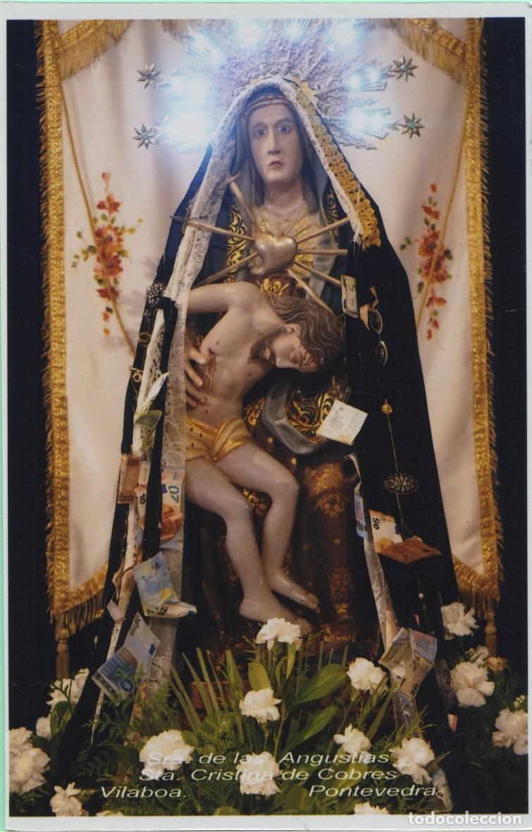 Postales: Tarjet&oacute;n. Sra. de las Angustias. Sra. Cristina de Cobres. Vilaboa. Pontevedra
