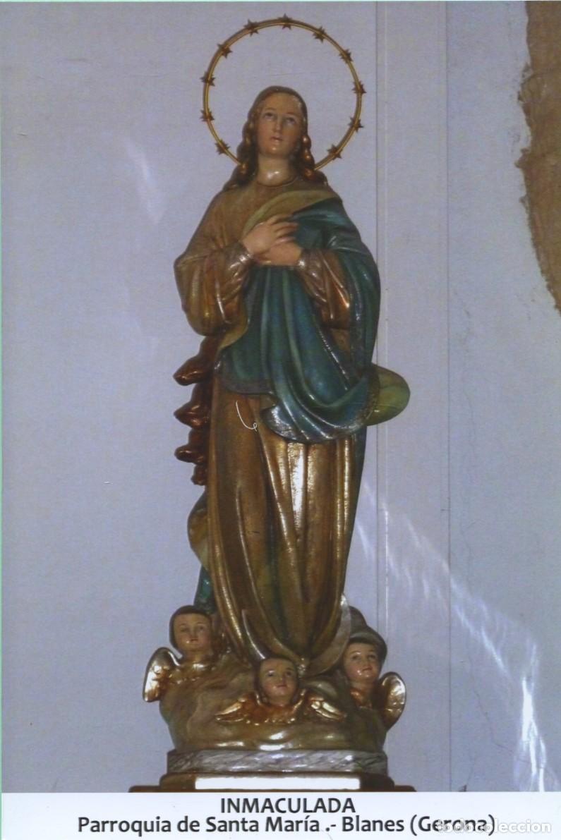 Postales: Tarjet&oacute;n. Inmaculada Parroqia de Santa Mar&iacute;a. BLANES. Gerona