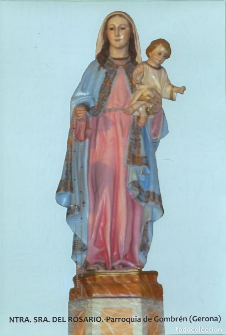 Postales: Tarjet&oacute;n. Ntra. Sra. del Rosario. Parroquia de Gombr&eacute;n (Gerona)