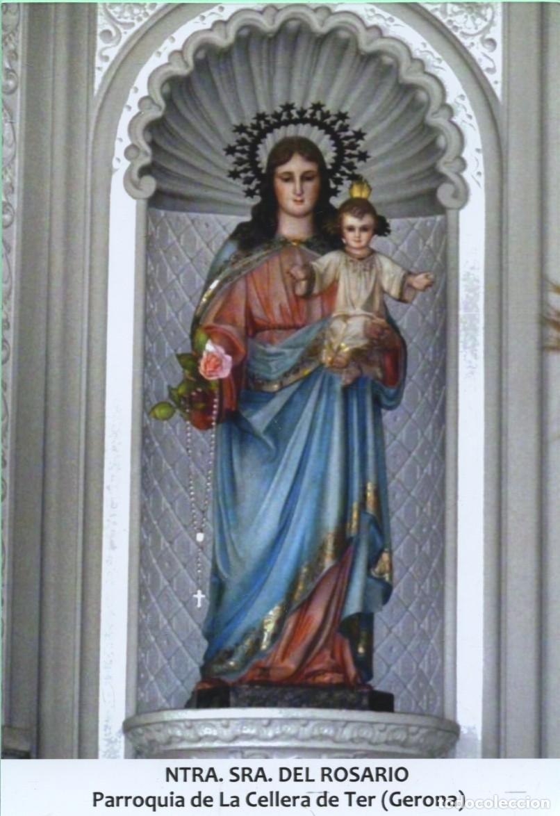 Postales: Tarjet&oacute;n. Ntra. Sra. del Rosario. Parroquia de la Cellera de Ter (Gerona)