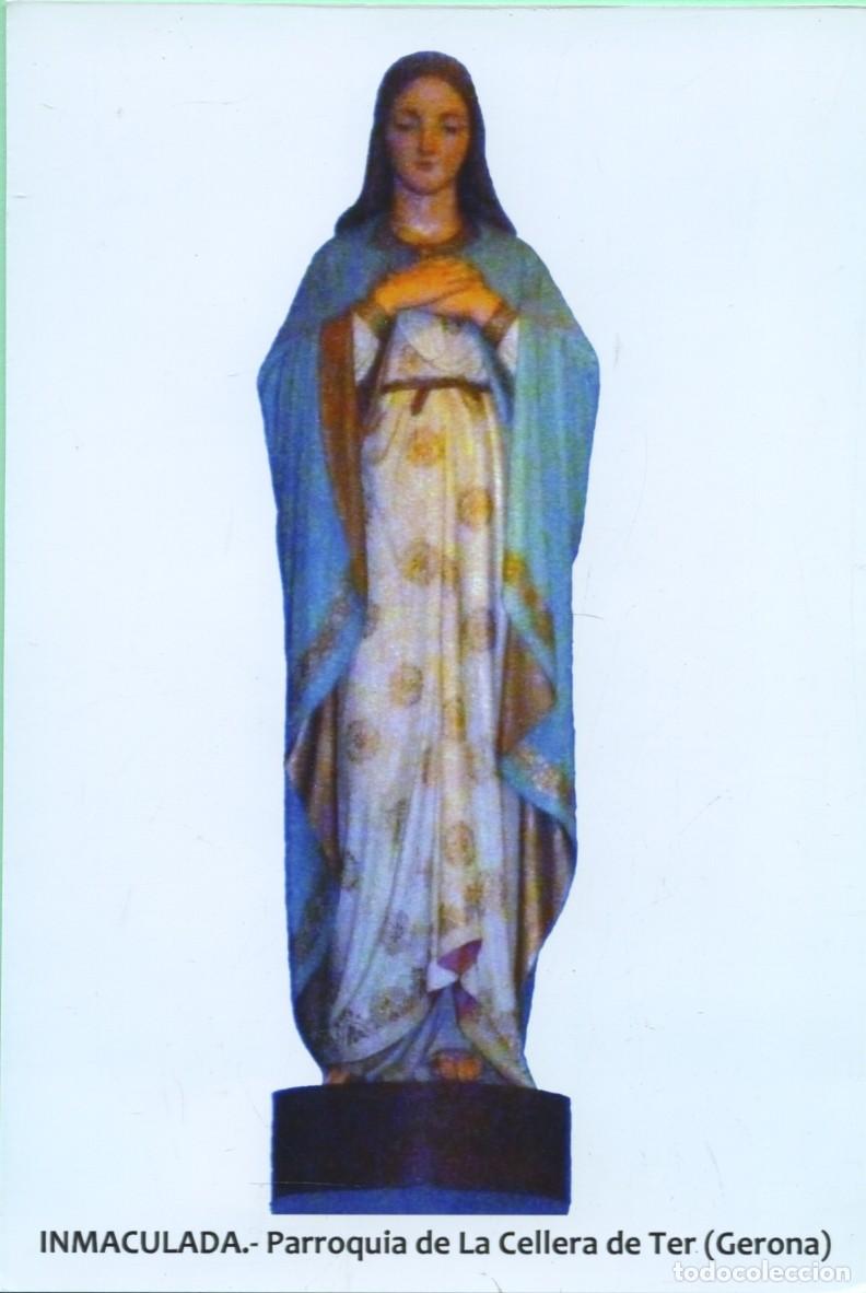 Postales: Tarjeta. Inmaculada. Parroquia de la Cellera de Ter (Gerona)