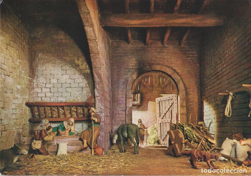 Postales: POSTAL DIORAMAS INFANCIA DE JES&Uacute;S, EL NACIMIENTO - ED.C.P.V.A. 1401 - S/C