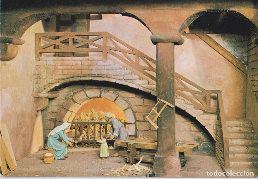Postales: POSTAL DIORAMAS INFANCIA DE JES&Uacute;S, LOS PRIMEROS PASOS DEL NI&Ntilde;O JES&Uacute;S - ED.C.P.V.A. 1502 - S/C