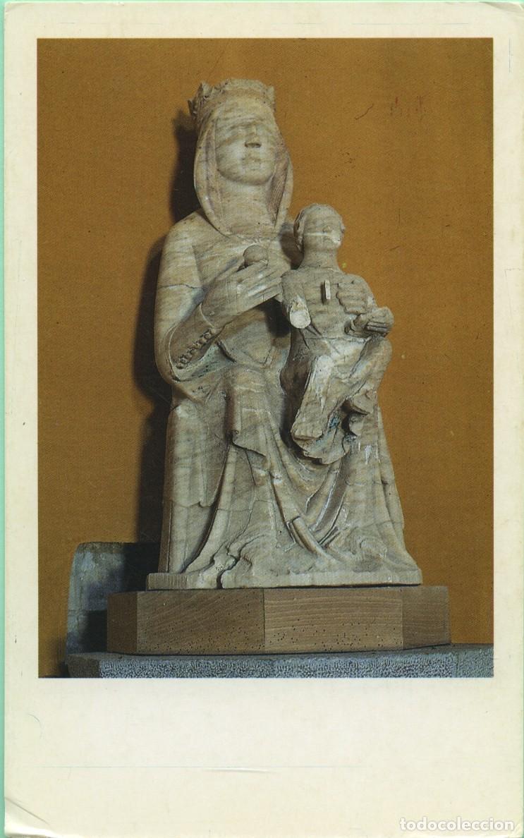 Postales: Tarjet&oacute;n con oraci&oacute;n. Imatge g&oacute;tica del s. XIV. Santuari-Col.legi de Santa M&ordf; del Collell. 1992