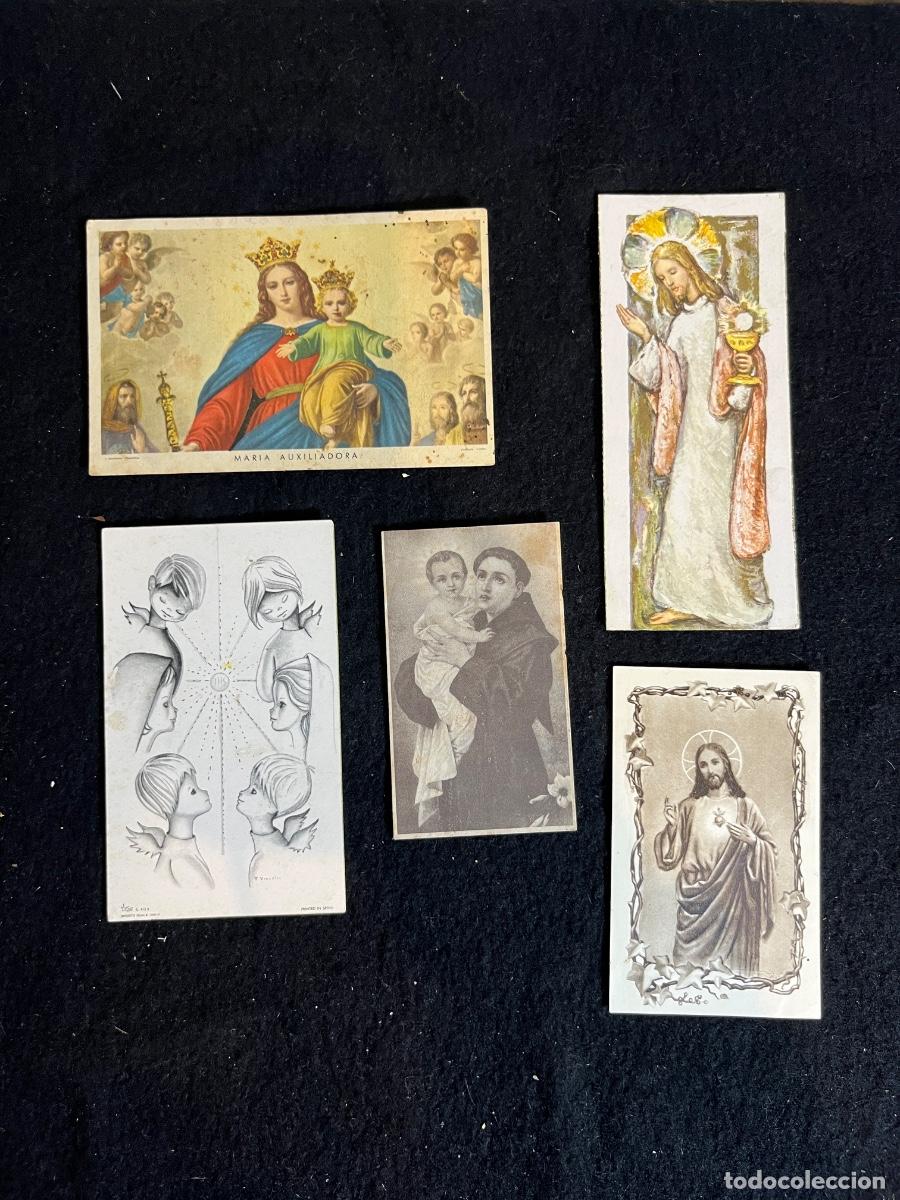 Postkarten: Lote estampas religiosas antiguas Casa Ba&ntilde;eres Barcelona a&ntilde;os 50 santocalia vintage antonio padua