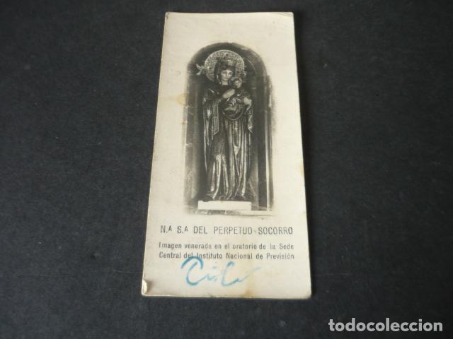 Postcards: NUESTRA SE&Ntilde;ORA DEL PERPETUO SOCORRO INSTITUTO NACIONAL DE PREVISION ANTIGUA ESTAMPA