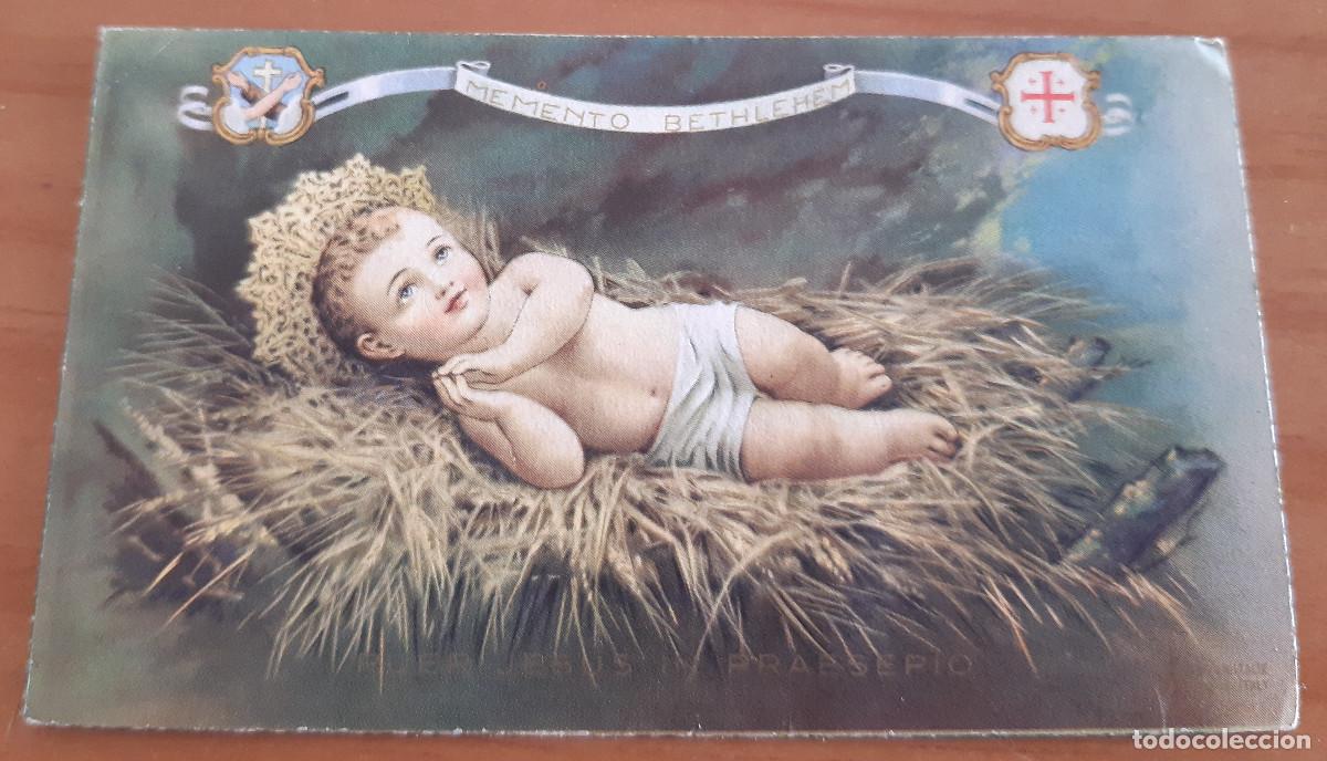 Cartes Postales: PUER JESUS IN PRAESEPIO - MEMENTO BETHLEHEM - 10 X 6 CMS. - MUY BUEN ESTADO