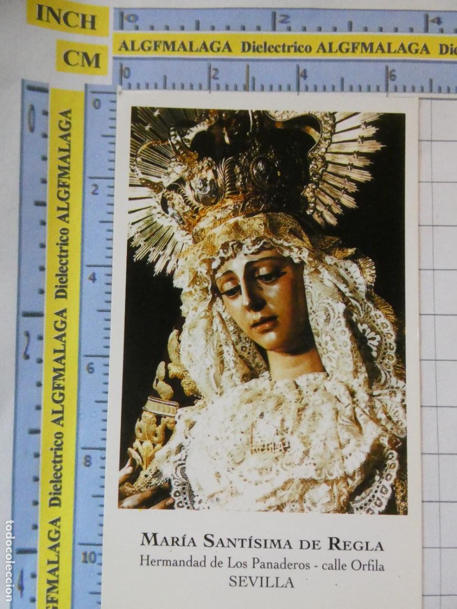 Postales: RECORDATORIO RELIGIOSO SEMANA SANTA. SEVILLA MAR&Iacute;A SANT&Iacute;SIMA DE REGLA. 230
