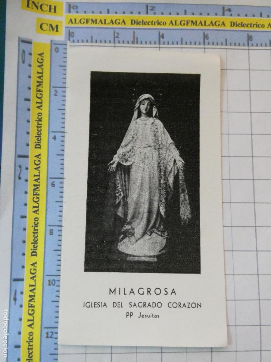 Postales: RECORDATORIO RELIGIOSO SEMANA SANTA. SEVILLA 1965 IGLESIA SAGRADO CORAZ&Oacute;N JESUS PP JESUITAS. 231