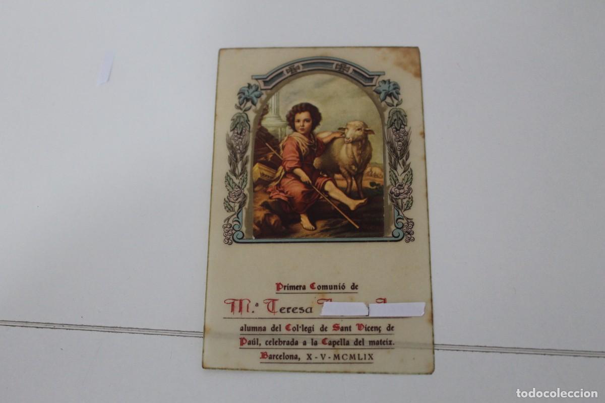 Postcards: RECORDATORIO PRIMERA COMUNION COL&middot;LEGI DE SANT VICEN&Ccedil; DE PAUL 1959 EN CATALAN