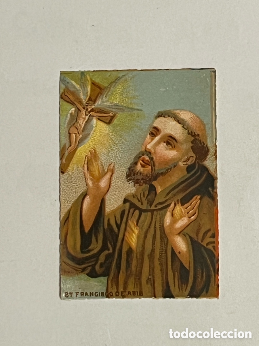 Postcards: SAN FRANCISCO DE AS&Iacute;S. Cromolitografia antigua (fin siglo XIX) Med&iacute;das: 3 x 4,5 cm.,