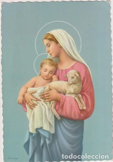 Postales: Virgen con Ni&ntilde;&oacute; Jes&uacute;s. Fechado al dorso: 7 Dic. 1960