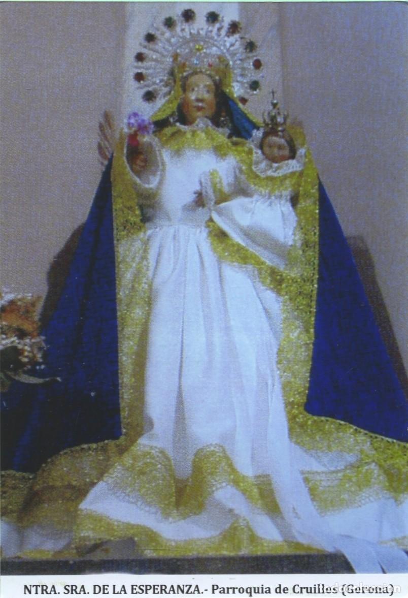 Postales: Tarjet&oacute;n. Ntra. Sra. de la Esperanza. Parroquia de Cruilles (Gerona)