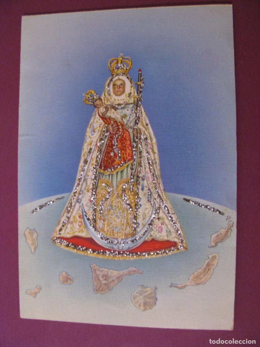 Postales: POSTAL TROQUELADA DE NTRA. SRA. DE LA CANDELARIA, PATRONA DE LAS ISLAS CANARIAS. C.Y.Z. 3391/5