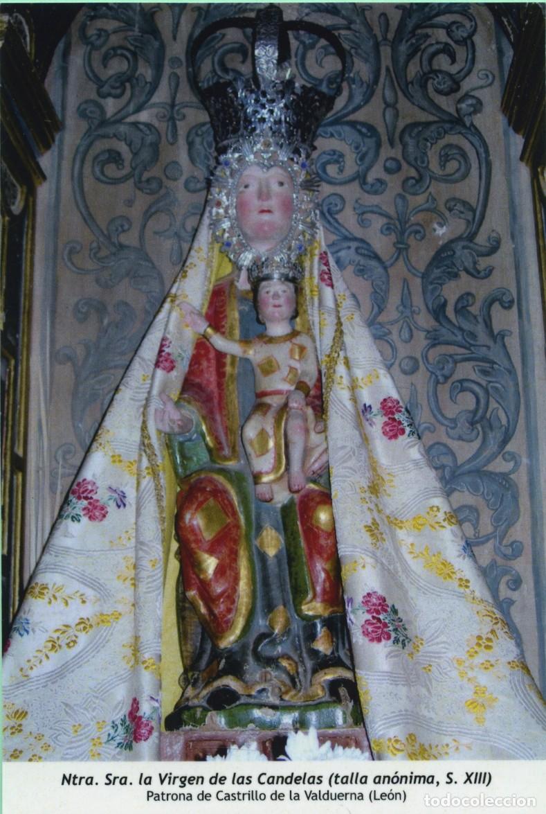 Postales: Tarjet&oacute;n. Ntra. Sra. la Virgen de las Candelas (talla an&oacute;nima, s. XIII). Patrona de Castrillo de la