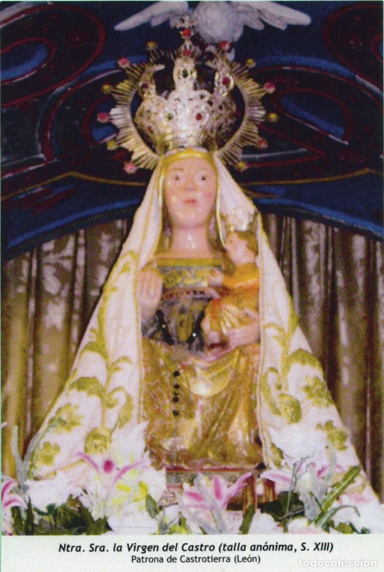 Postales: Tarjet&oacute;n Ntra. Sra. la Virgen del Castro (talla an&oacute;nima, S. XIII). Patrona de Castrotierra (Le&oacute;n)
