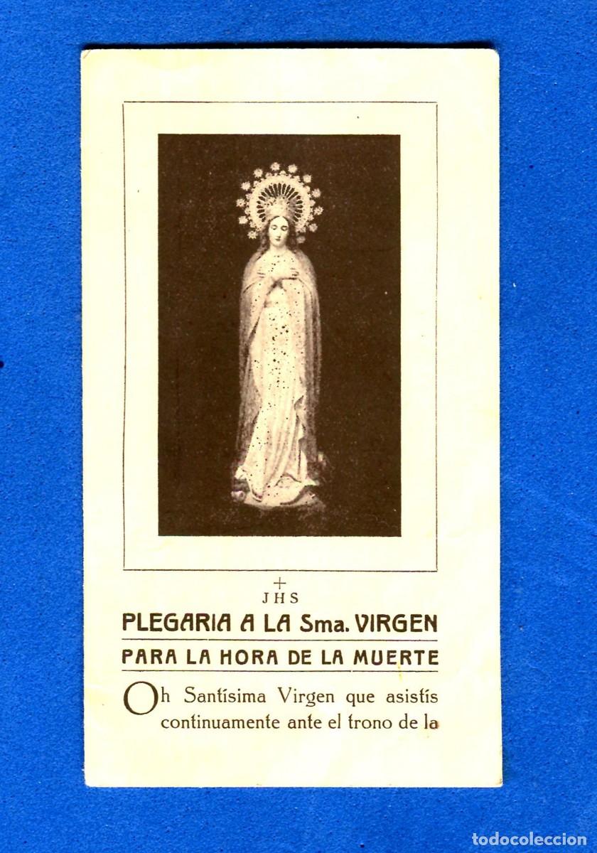 Postcards: RECORDATORIO RELIGIOSO VIRGEN IMPRIME MATEO OBISPO DE VITORIA - PAMPLONA 1927