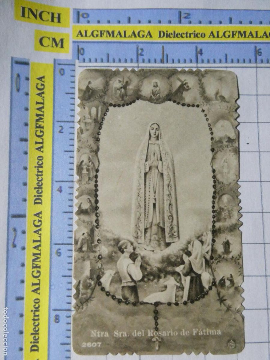 Postales: ANTIGUO RECORDATORIO RELIGIOSO SEMANA SANTA. NUESTRA SE&Ntilde;ORA ROSARIO F&Aacute;TIMA. 50