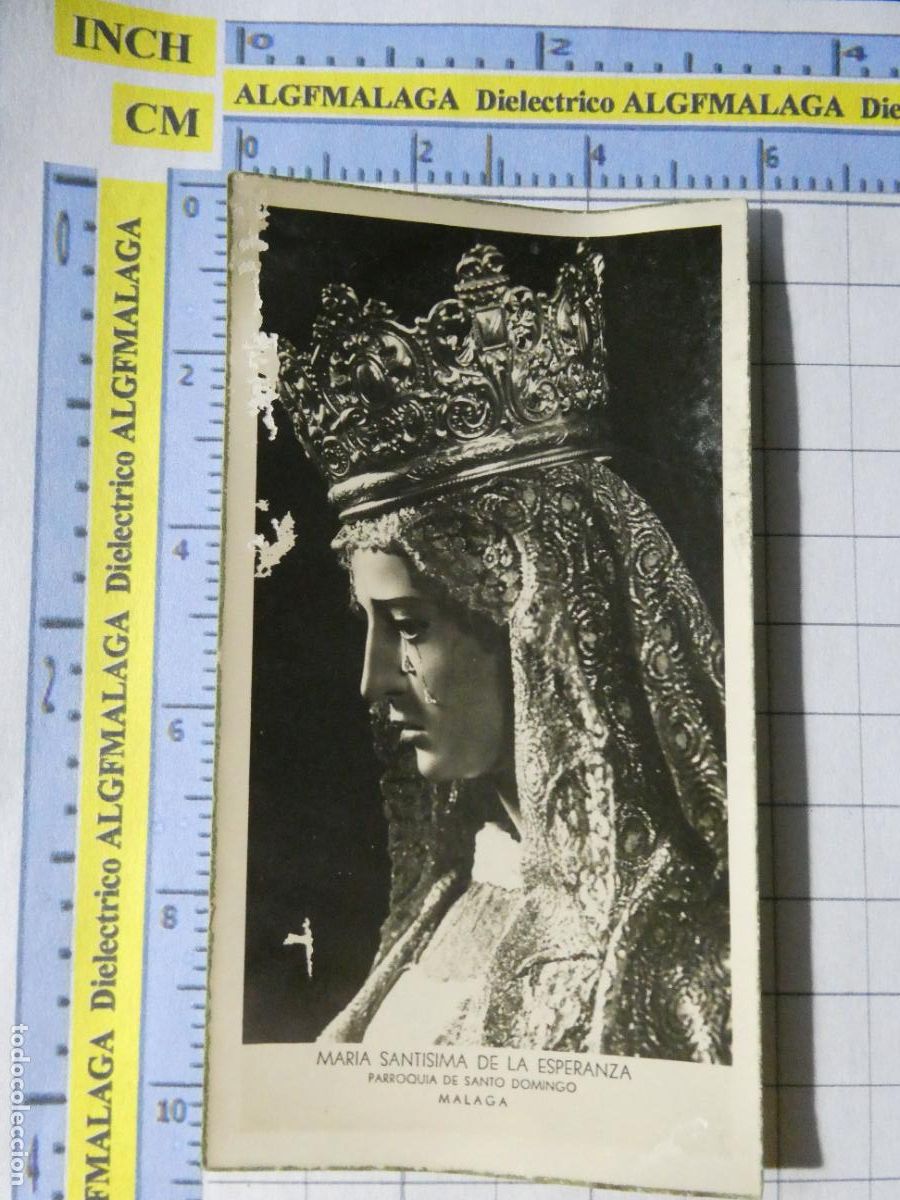 Postales: RECORDATORIO RELIGIOSO SEMANA SANTA. M&Aacute;LAGA A&Ntilde;O 1955 MAR&Iacute;A SANT&Iacute;SIMA ESPERANZA. COMUNI&Oacute;N. 59