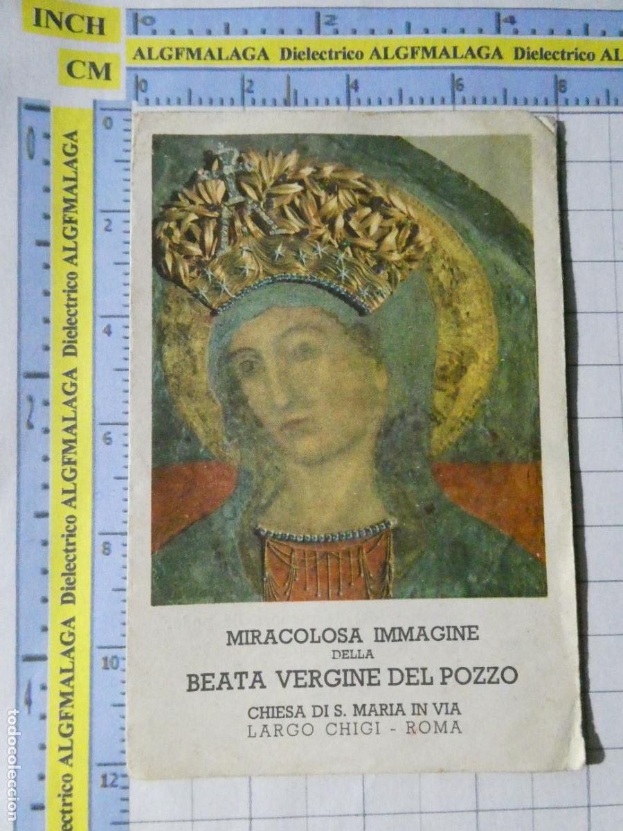 Postales: RECORDATORIO RELIGIOSO SEMANA SANTA. BEATA VERGINE DEL POZZO ROMA ITALIA. 67