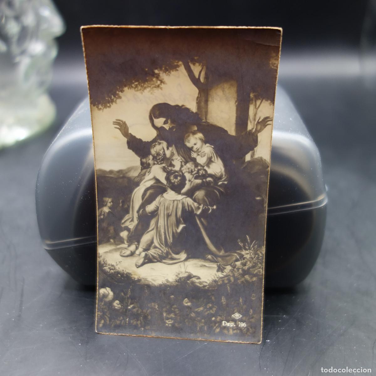 Postales: ESTAMPA RELIGIOSA JESUS CON NI&Ntilde;OS