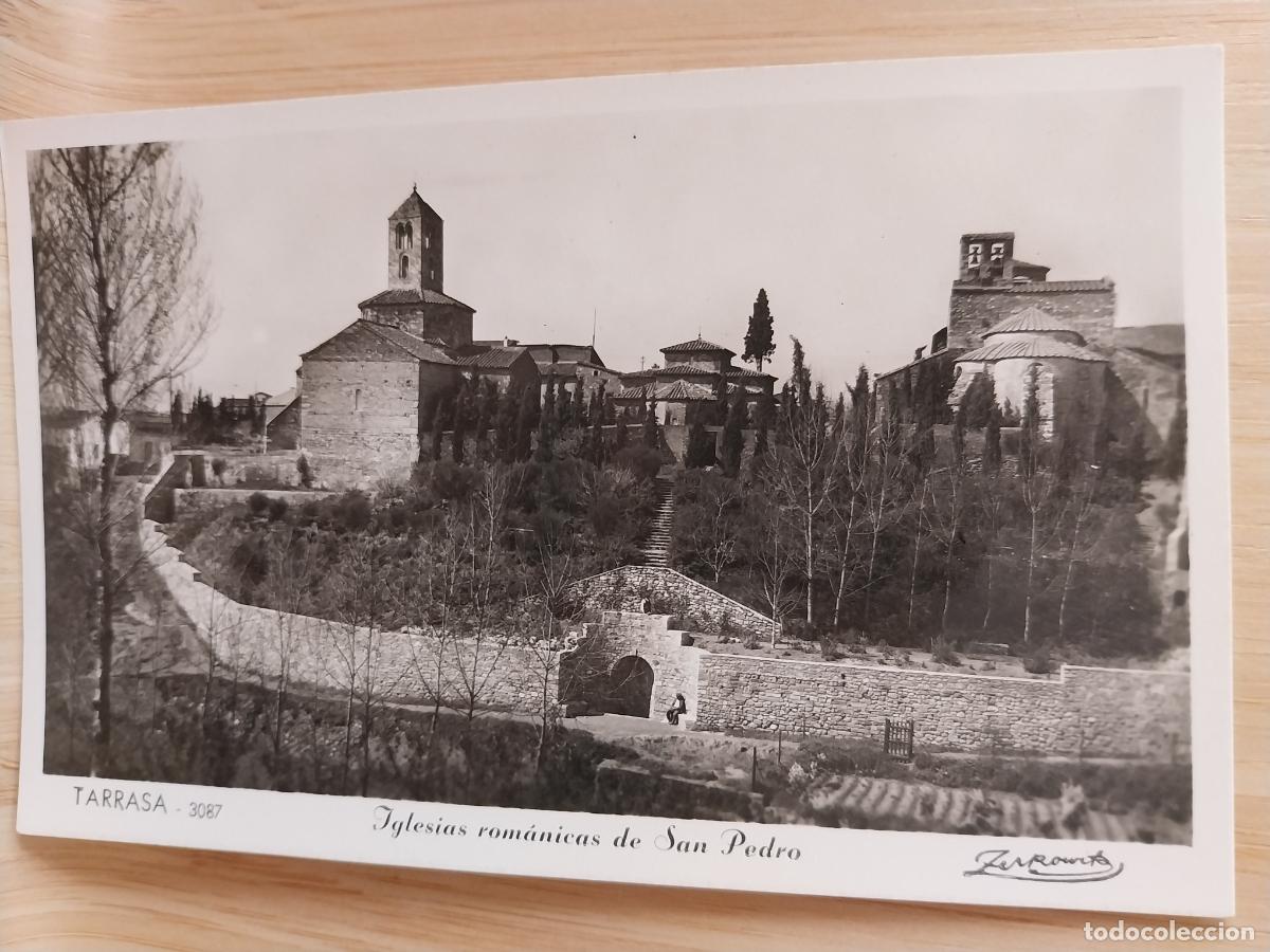 Postales: TARRASA IGLESIAS ROMANICAS SAN PEDRO ED ZERKOWITZ 3087 SANTA MARIA SAN MIGUEL ANIMADA PRECIOSA