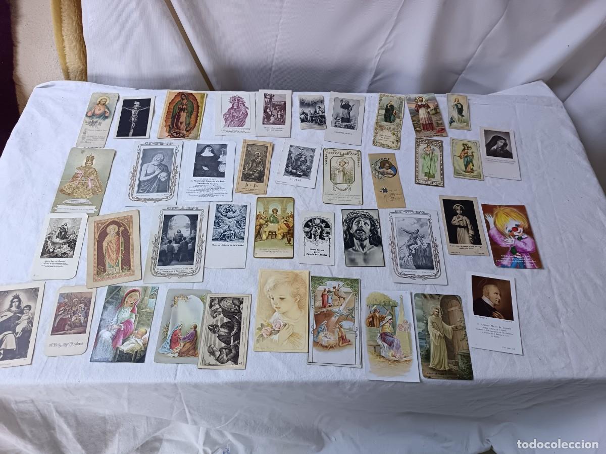 Cartoline: Lote de antiguas estampillas religiosas, varios a&ntilde;os
