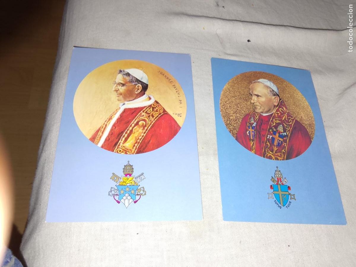 Postales: 2 postales de la ciudad del vaticano de pabloI y juan Pablo II, sin circular JUAN PABLO II