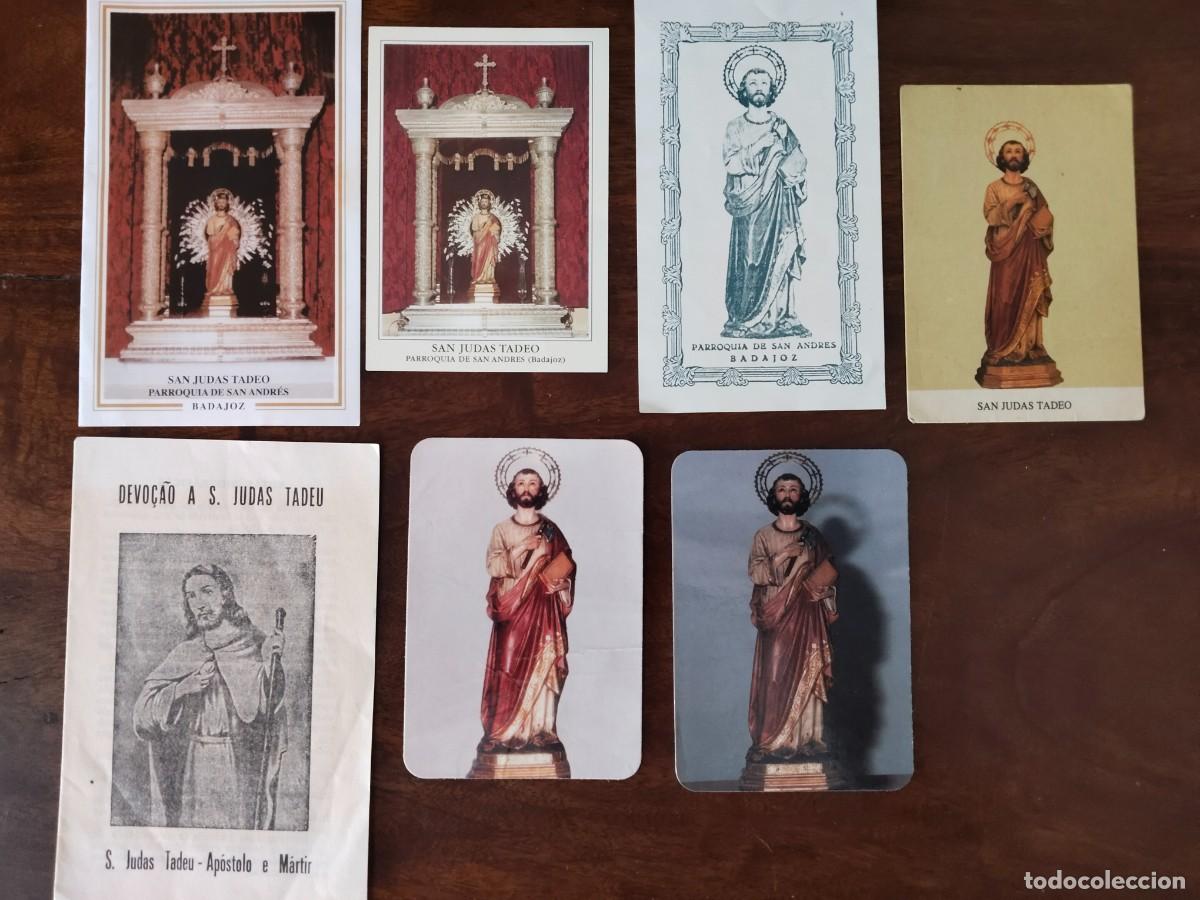 Postcards: 7 Recordatorios con oraciones a San Judas Tadeo. 6 de Badajoz y 1 de Portugal.