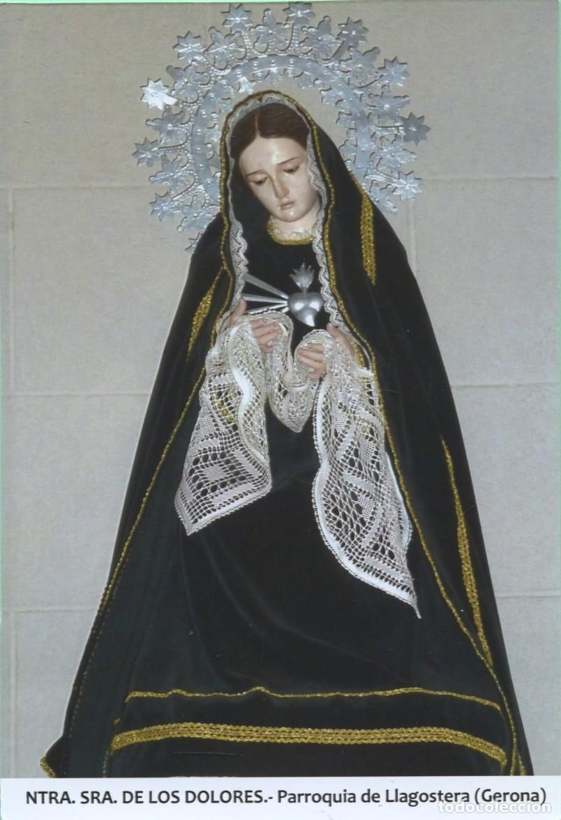 Postales: Tarjet&oacute;n. Ntra. Sra. de los Dolores. Parroquia de Llagostera (Gerona)
