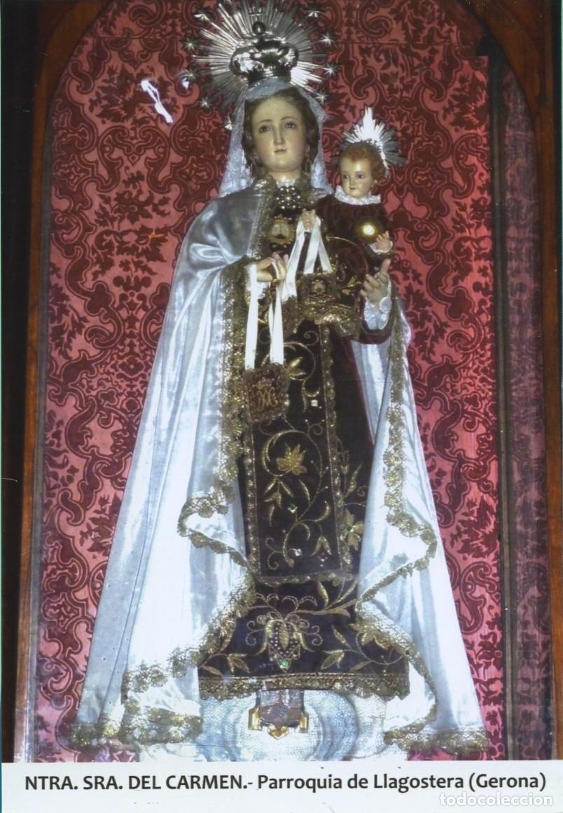 Postales: Tarjet&oacute;n. Ntra. Sra. del Carmen. Parroquia de Llagostera (Gerona)