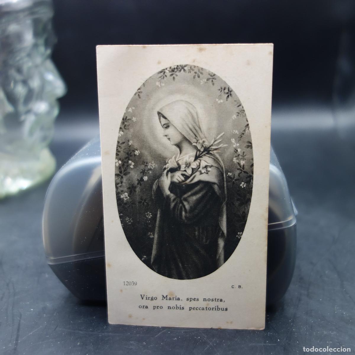 Postales: ESTAMPA DE LA VIRGEN MARIA Y CONSEJOS A LOS JOVENES
