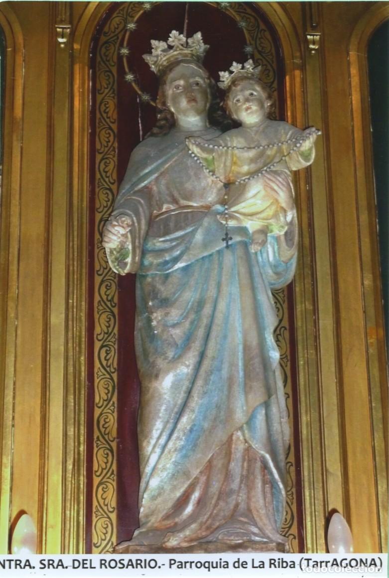Postales: Tarjet&oacute;n. Ntra. Sra. del Rosario. Parroquia de La Riba (Tarragona)