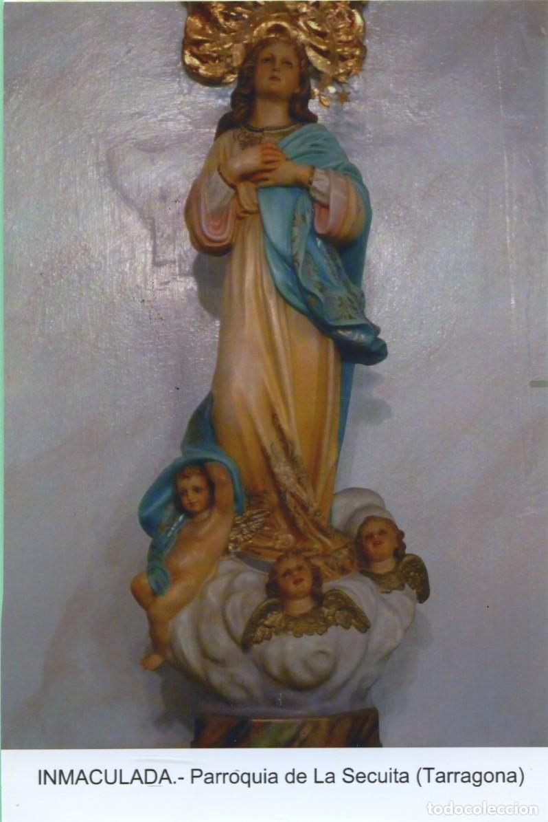 Postales: Tarjet&oacute;n. Inmaculada. Parroquia de Secuita (Tarragona)