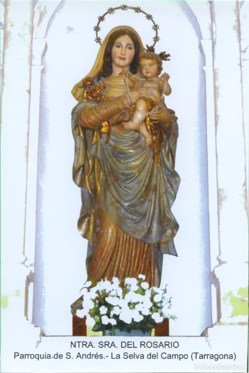 Postales: Tarjet&oacute;n. Ntra. Sra. del Rosario. Parroquia de S. Andr&eacute;s. La Selva del Campo (Tarragona)