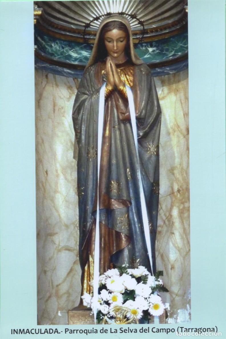 Postales: Tarjet&oacute;n. Inmaculada. Parroquia de La Selva del Campo (Tarragona)