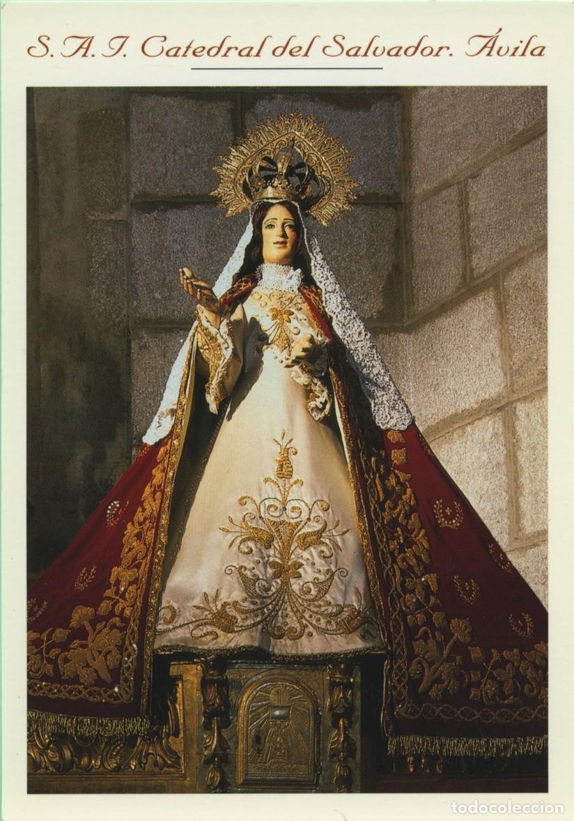 Postales: Tarjet&oacute;n. N&ordm; 416-Virgen de la Caridad (s. XVI). Capilla del Sant&iacute;simo. S.A.I. Catedral del Salvador.
