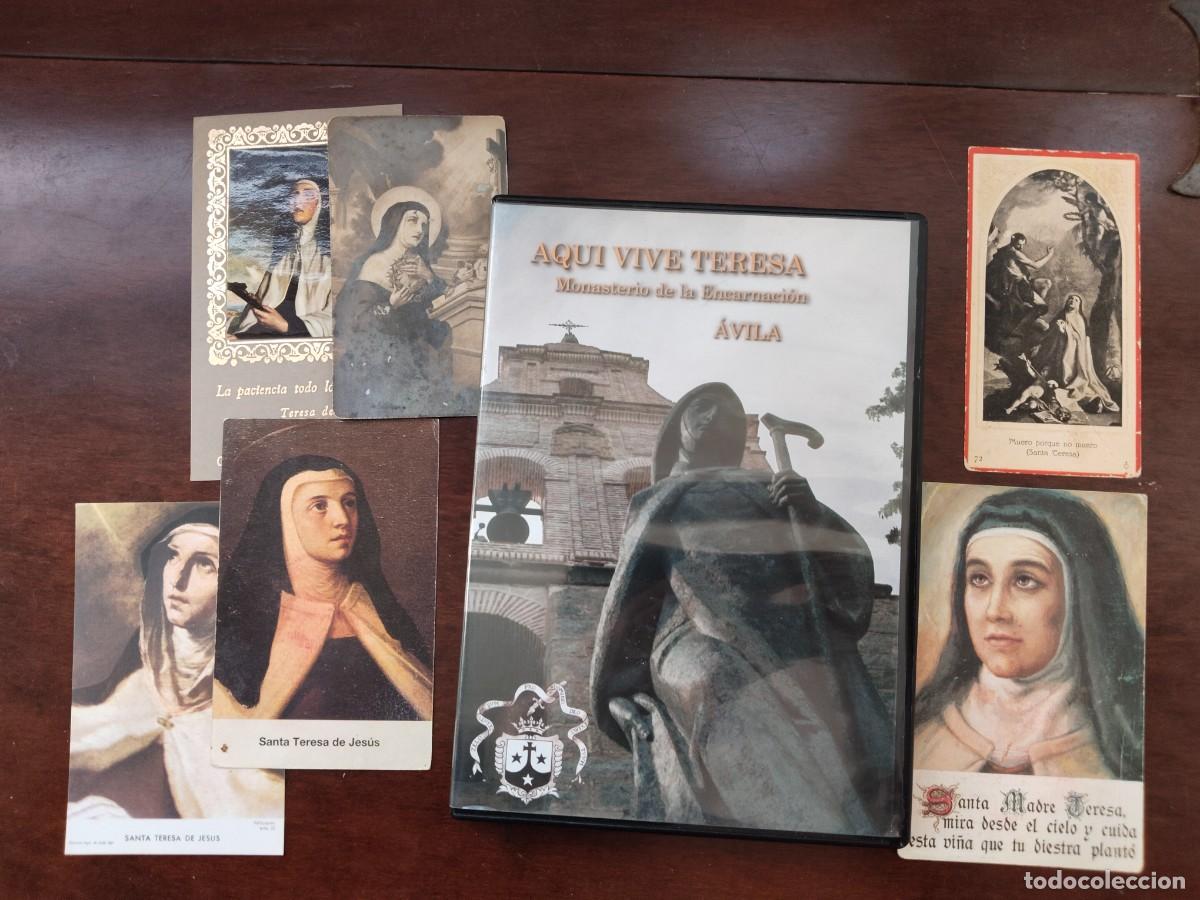 Postais: DVD &rdquo;Aqu&iacute; vive Teresa&rdquo;, Monasterio de la Encarnaci&oacute;n de &Aacute;vila y 6 Recordatorios de Santa Teresa.