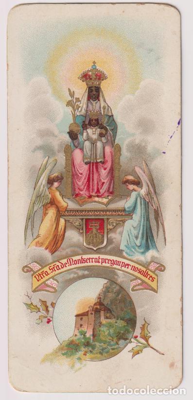 Postcards: ANTIGUA ESTAMPA NTRA.SRA. DE MONTSERRAT PREGAN PER NOSALTRES - ESCRITA