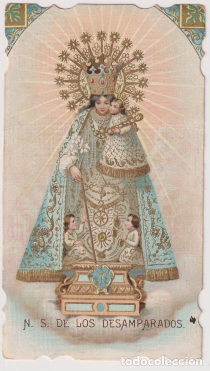 Postcards: ANTIGUA ESTAMPA TROQUELADA N.S. DE LOS DESAMPARADOS - DORSO EN BLANCO