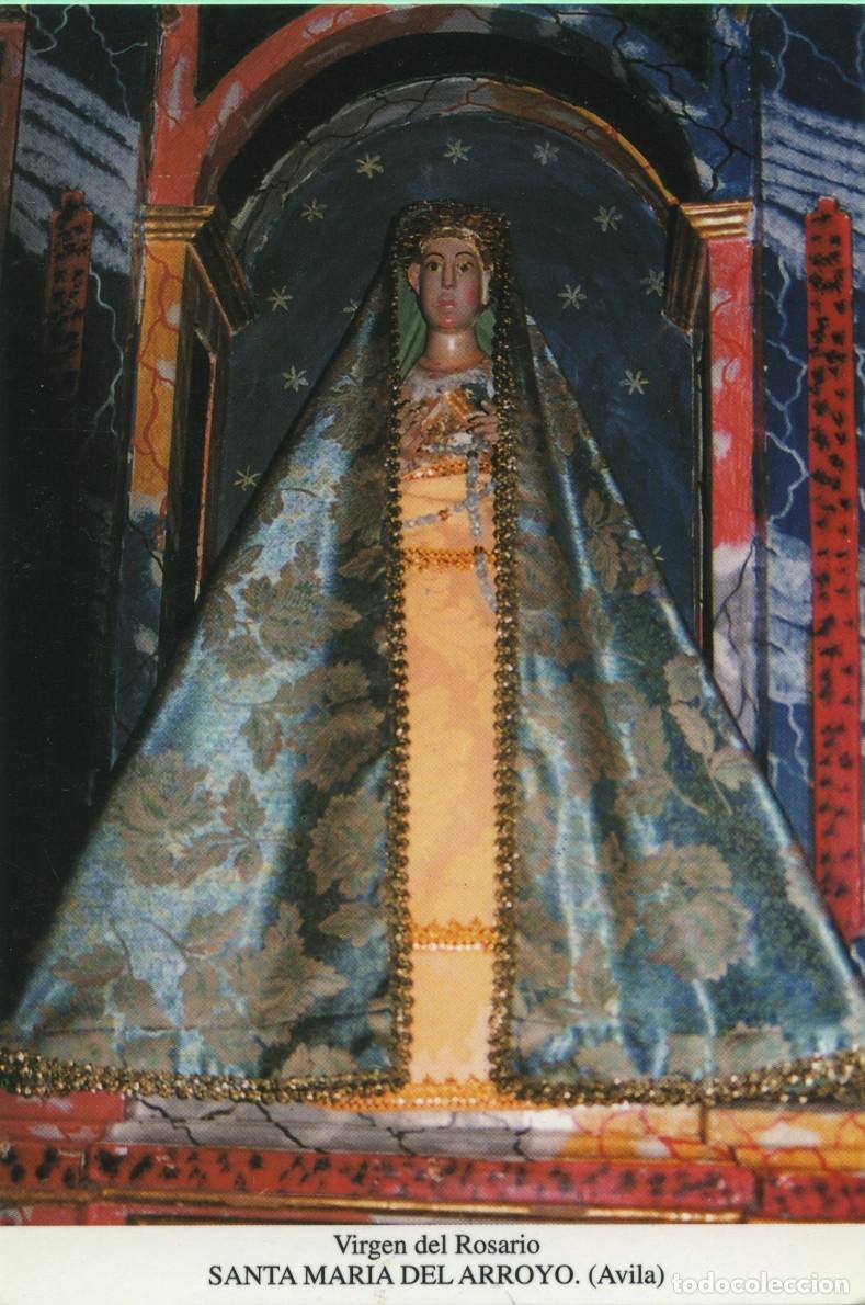 Postales: Tarjet&oacute;n. Virgen del Rosario. Santa Mar&iacute;a del Arroyo (&Aacute;vila)