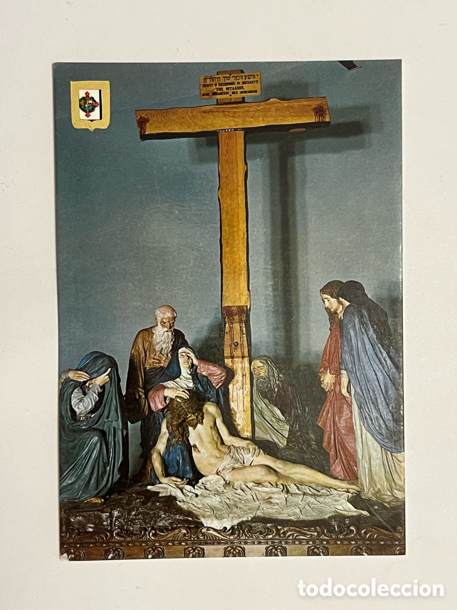 Postales: ZAMORA. Postal Semana Santa El Descendido Mariano Benllure N 9 ESCUDO DE ORO
