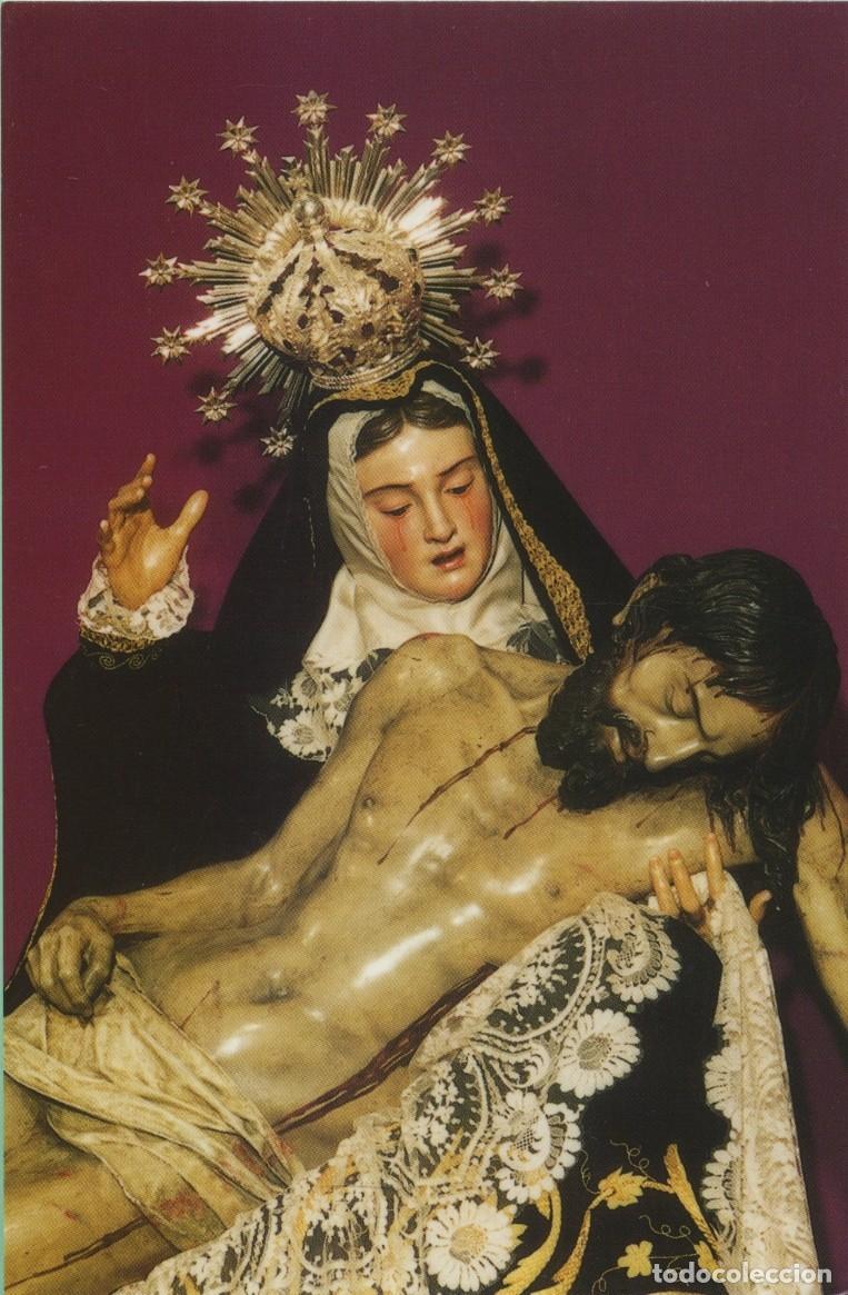 Postales: Tarjet&oacute;n. Zamora. Iglesia de San Vicente. Nuestra Madre de las Angustias. Ram&oacute;n &Aacute;lvarez Prieto. A&ntilde;o