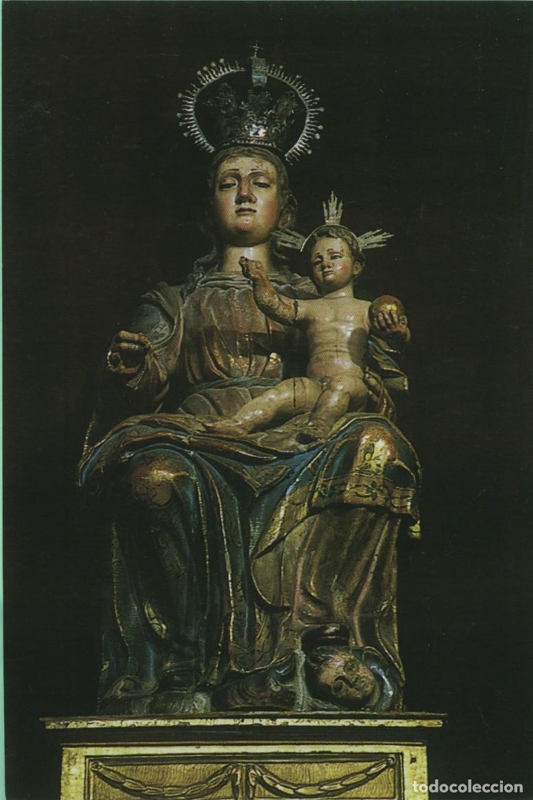 Postales: Tarjet&oacute;n. ZAMORA. Iglesia de San Juan Bautista. Virgen con el Ni&ntilde;o. Madera dorada y policromada. Sig