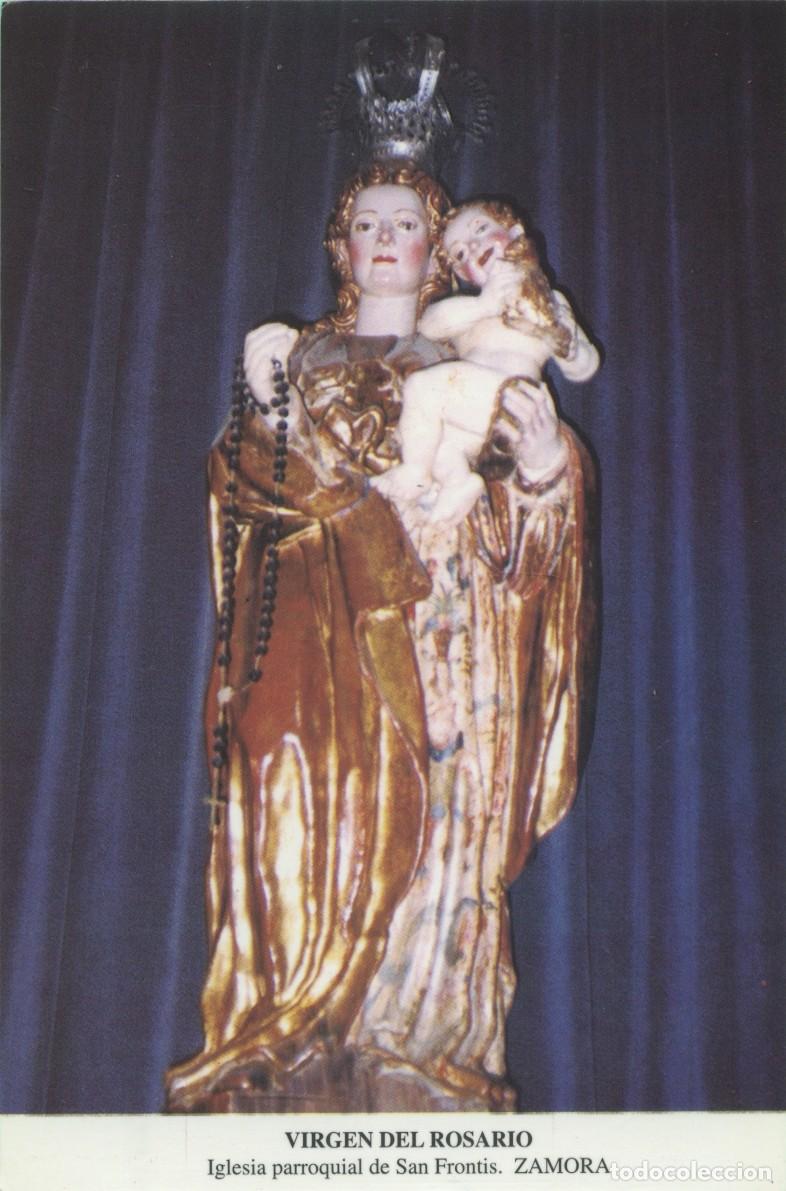 Postales: Tarjet&oacute;n. Virgen del Rosario. Iglesia parroquial de San Frontis. ZAMORA.