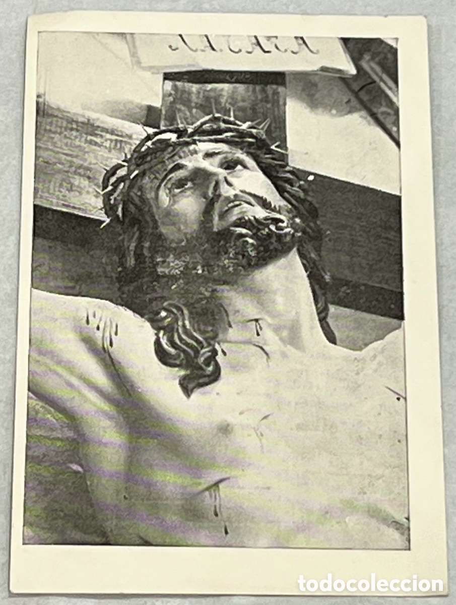 Postales: Estampa Religiosa. Sant&iacute;simo Cristo de la Agon&iacute;a. Cofrad&iacute;a del Silencio. Totana. Murcia. 1969.